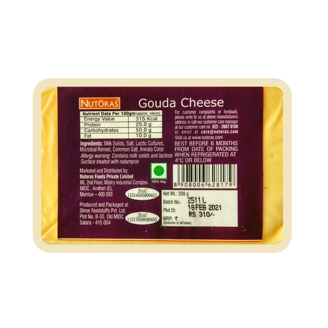 Nutoras Cheese Gouda 200g