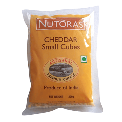 Nutoras Cheddar Cheese Small Cubes 200G