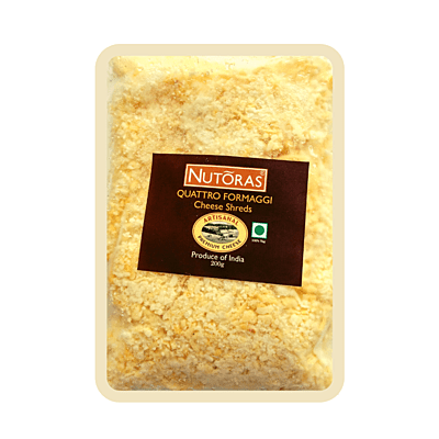 Nutoras Quattro Formaggi Shreds Cheese 200g